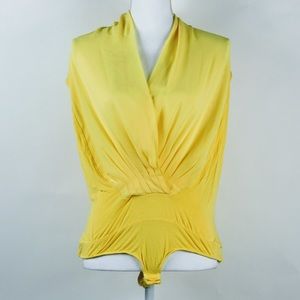 Yellow Eva Mendes Bodysuit